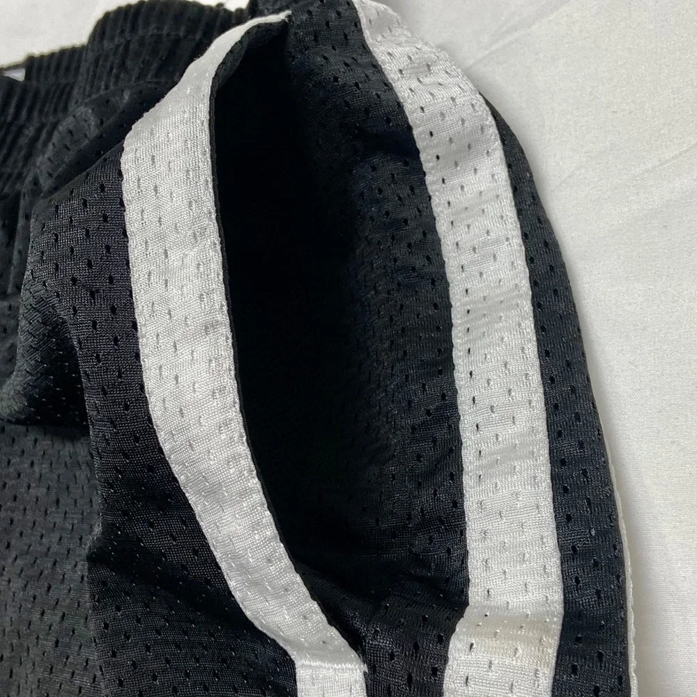 Adidas Aero Ready Shorts Men's M Black‎ Mesh White Classic Stripe 7